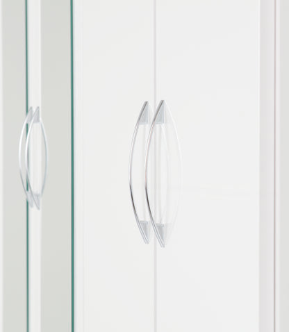 Nevada 4 Door 2 Drawer Wardrobe - White Gloss
