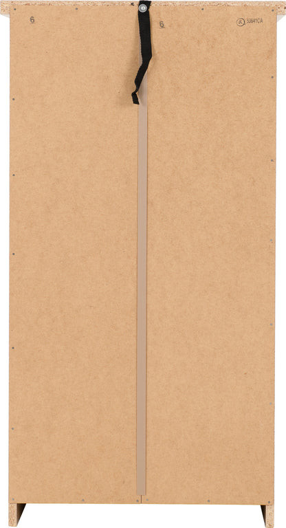 Nevada 5 Drawer Narrow Chest - Sonoma Oak Effect