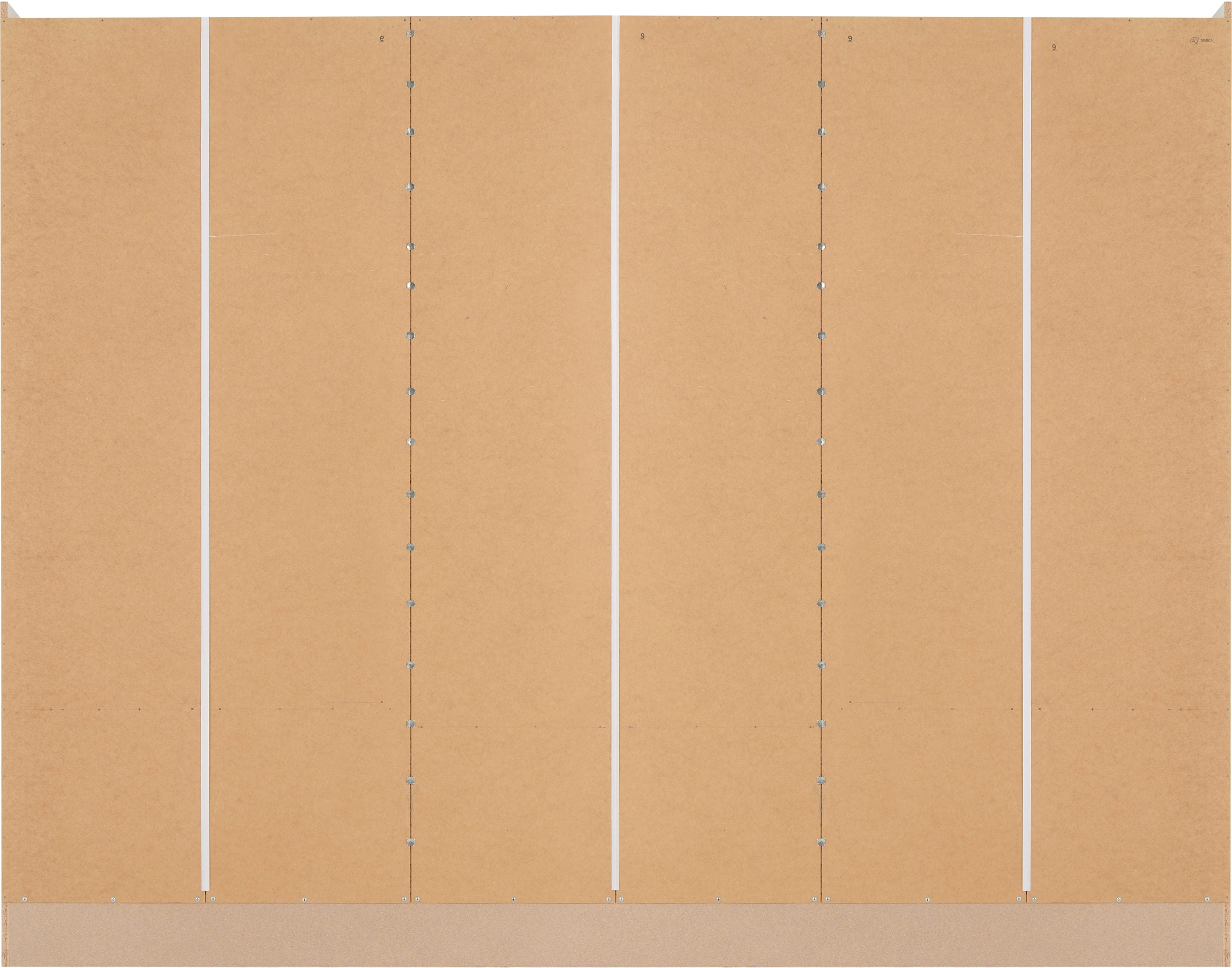 Nevada 6 Door 2 Drawer Wardrobe - White Gloss