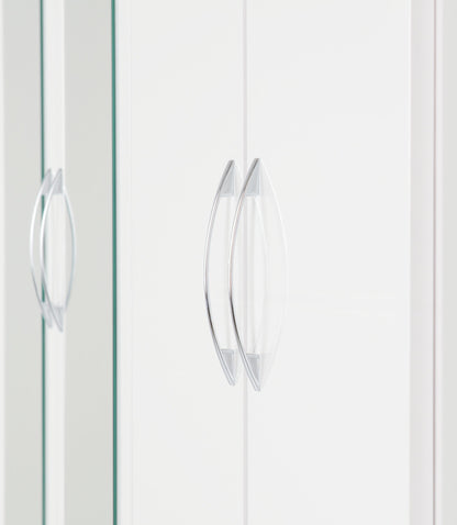 Nevada 6 Door 2 Drawer Wardrobe - White Gloss