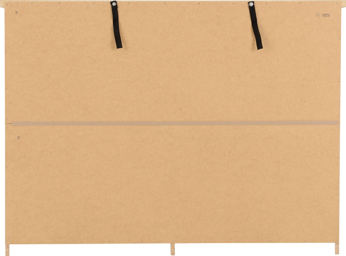 Nevada 6 Drawer Chest - Grey Gloss/Light Oak Effect Veneer