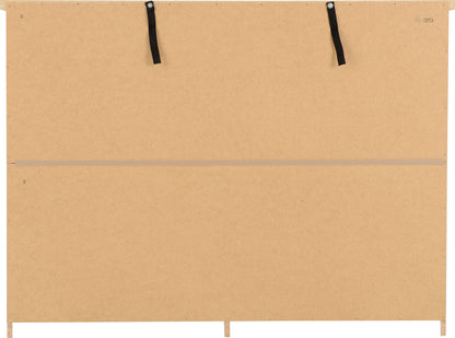Nevada 6 Drawer Chest - Grey Gloss/Light Oak Effect Veneer