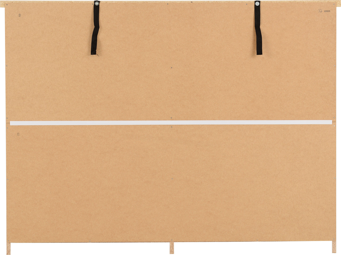 Nevada 6 Drawer Chest - White Gloss