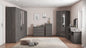 Nevada 6 Door 2 Drawer Wardrobe - Black Wood Grain