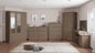 Nevada 3 Door 2 Drawer Wardrobe - Rustic Oak Effect