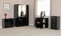 Nevada 3 Drawer Chest - Black Gloss