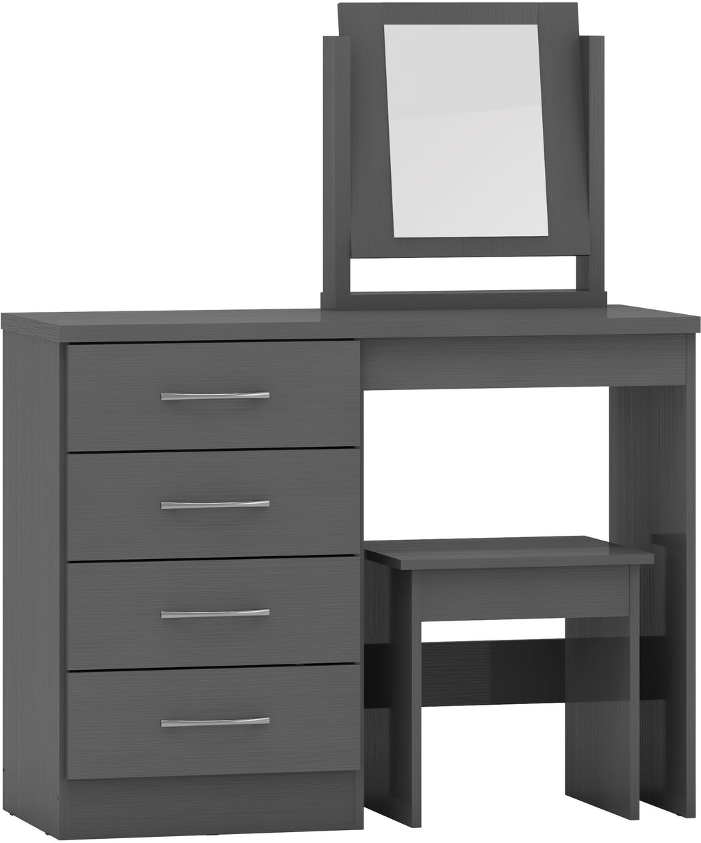 Nevada Dressing Table Set - 3D Effect Grey