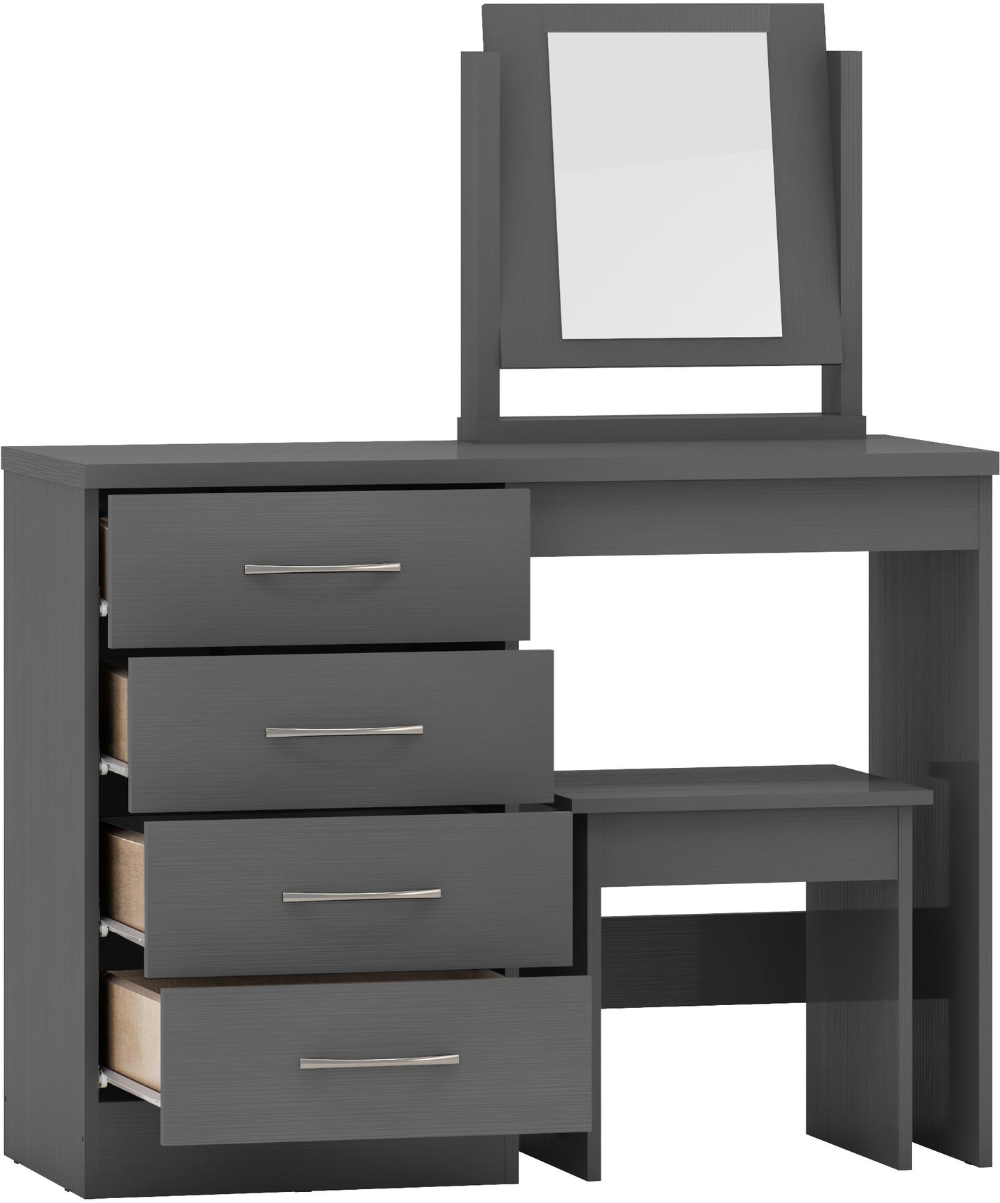 Nevada Dressing Table Set - 3D Effect Grey