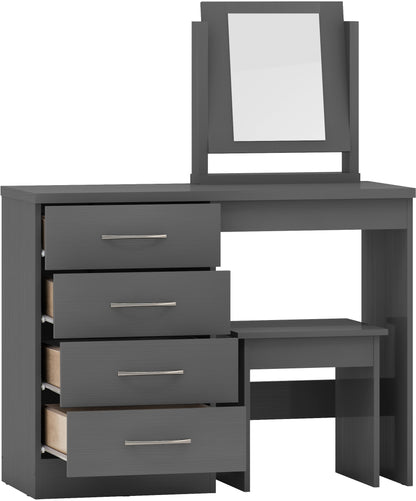 Nevada Dressing Table Set - 3D Effect Grey
