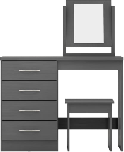 Nevada Dressing Table Set - 3D Effect Grey