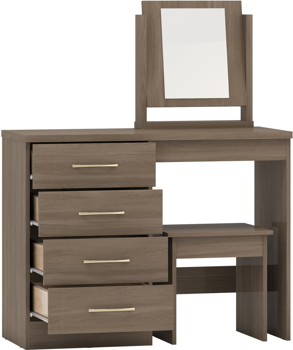 Nevada Dressing Table Set - Rustic Oak Effect