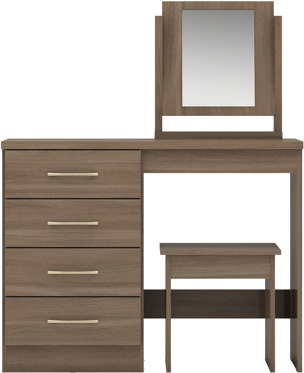Nevada Dressing Table Set - Rustic Oak Effect