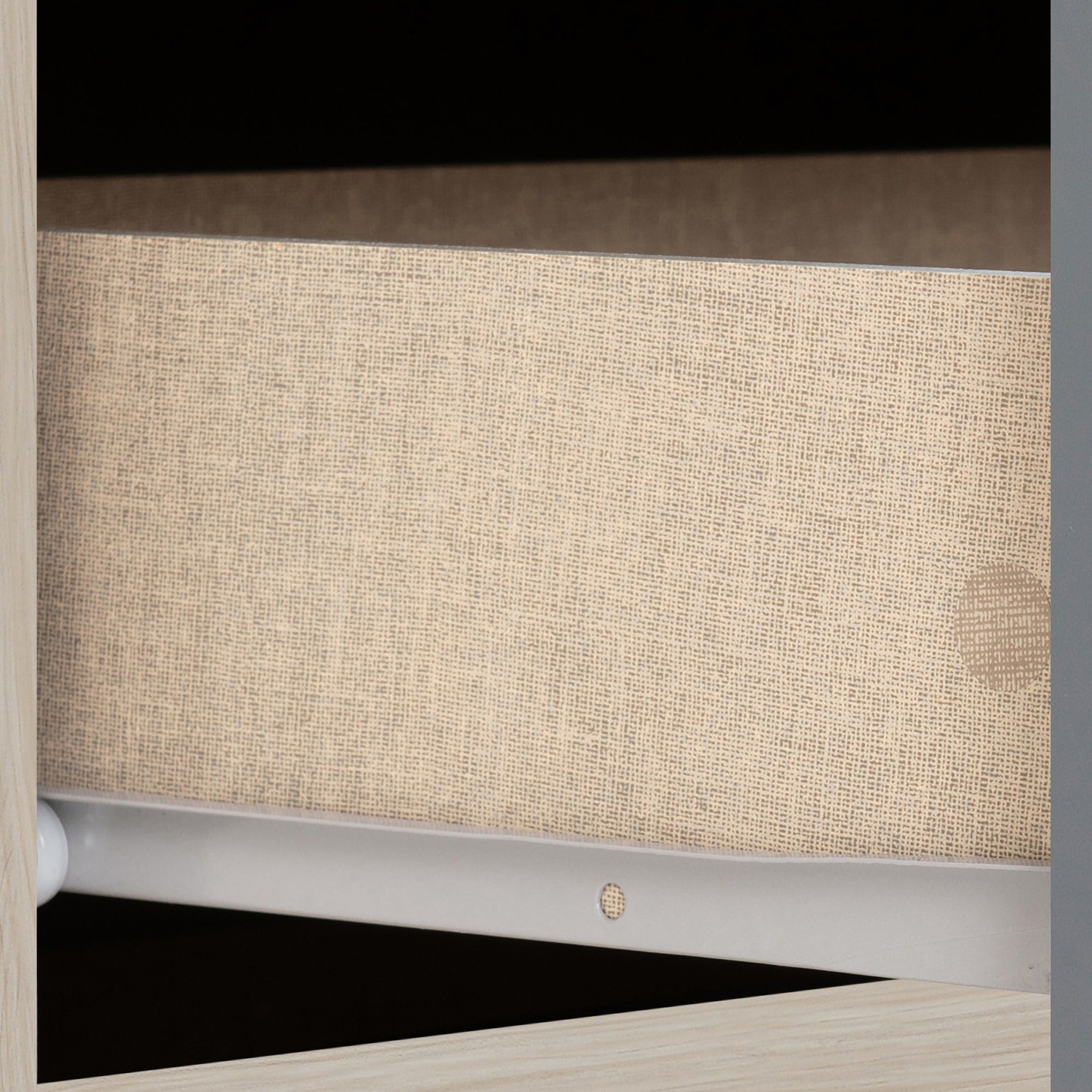 Nevada Mirrored 2 Door Wardrobe - Grey Gloss/Light Oak Effect Veneer