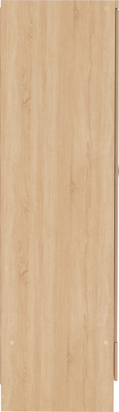Nevada Mirrored 2 Door Wardrobe - Sonoma Oak Effect