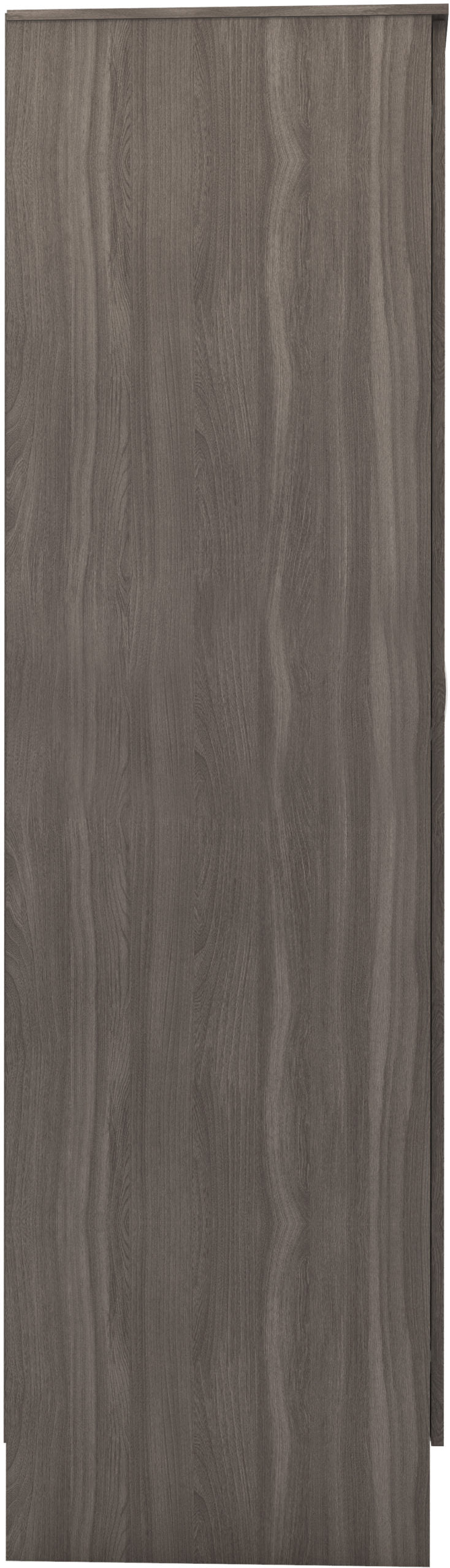 Nevada Vanity 1 Door Wardrobe - Black Wood Grain