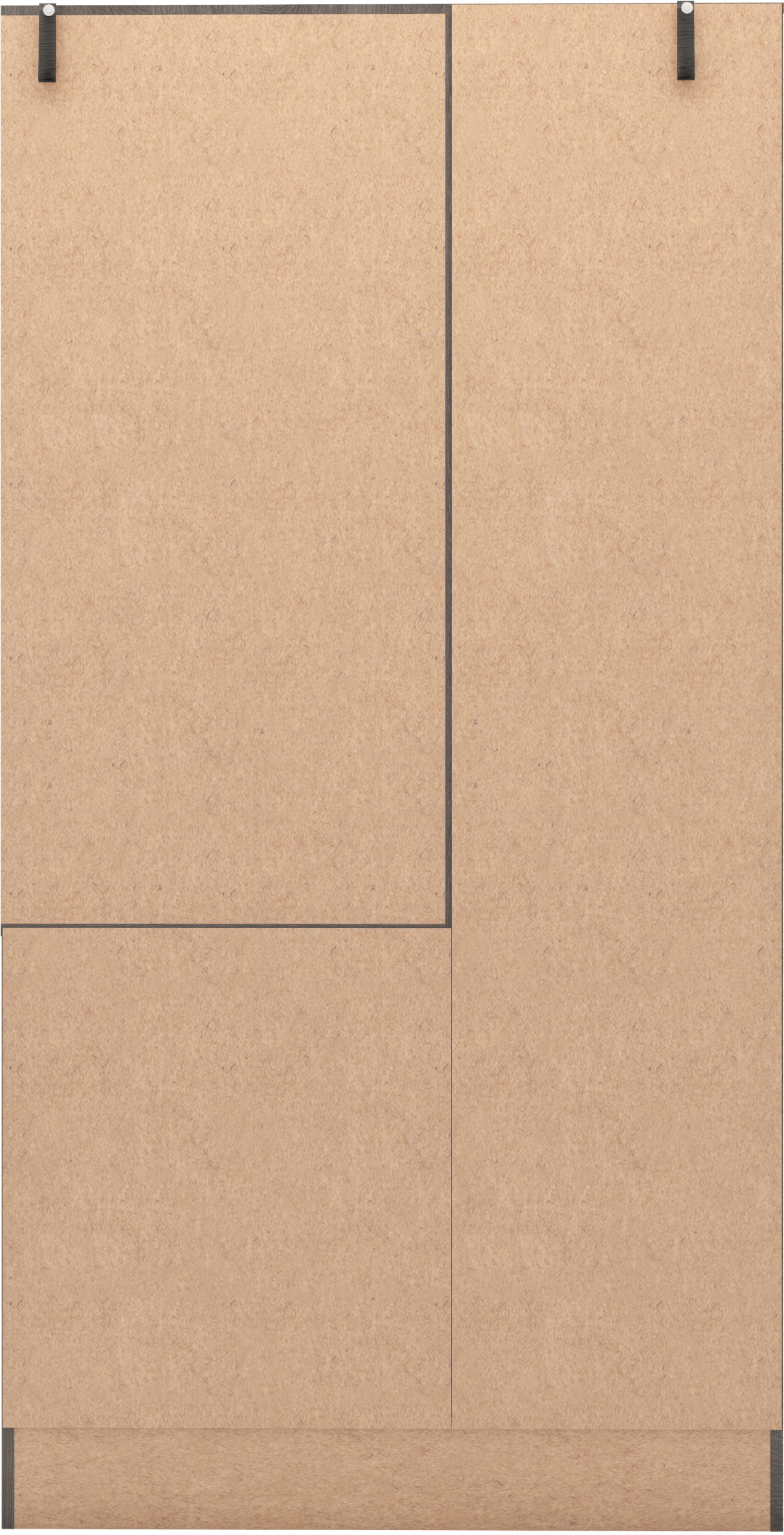 Nevada Vanity 1 Door Wardrobe - Black Wood Grain