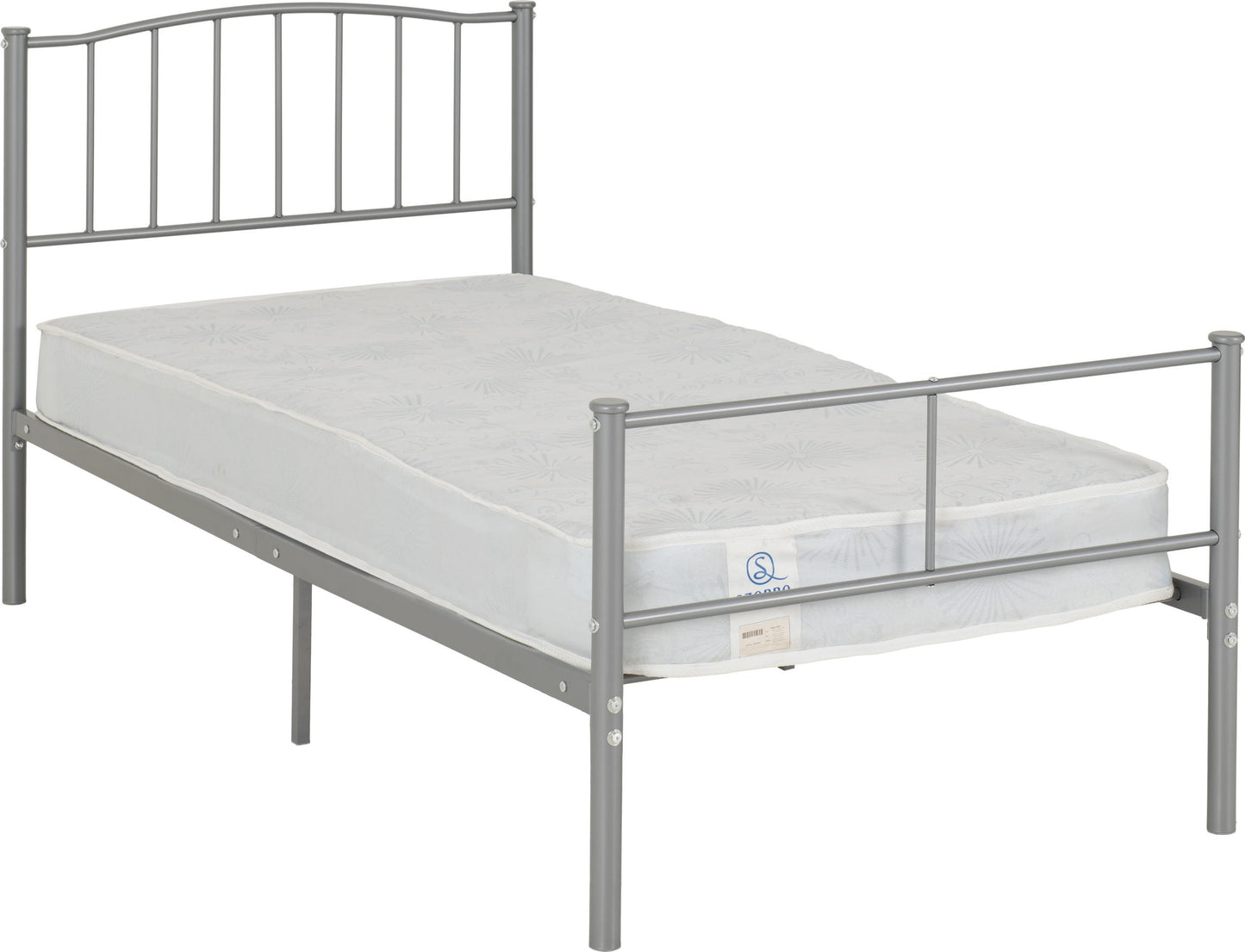 Newton 3' Bed - Silver