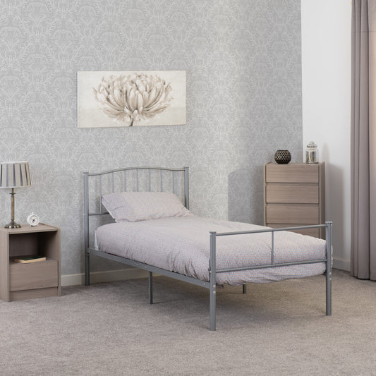 Newton 3' Bed - Silver