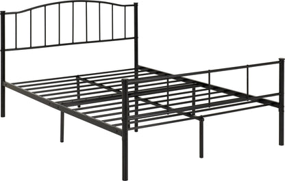 Newton 4'6" Bed - Black
