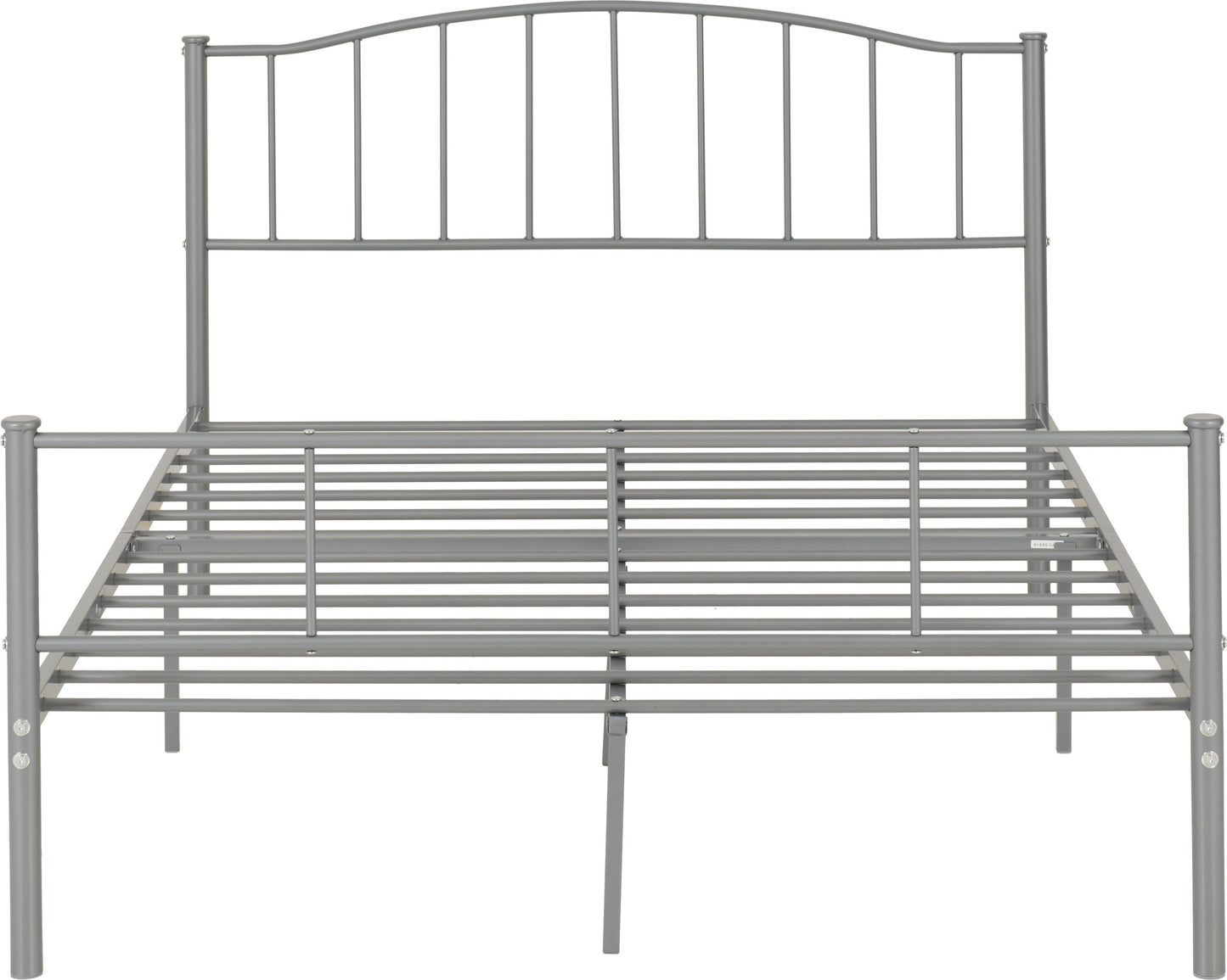 Newton 4'6" Bed - Silver
