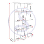 Naples Medium Bookcase - White