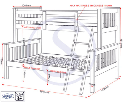 Neptune Triple Sleeper - White