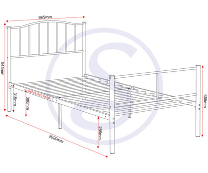Newton 3' Bed - Silver