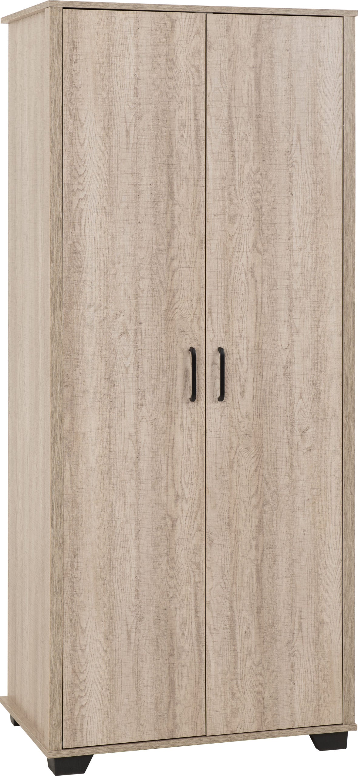 Oliver 2 Door Wardrobe Bedroom Set - Light Oak Effect