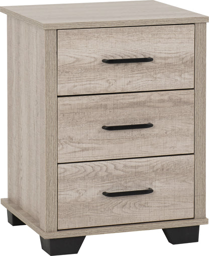 Oliver 3 Door Wardrobe Bedroom Set - Light Oak Effect