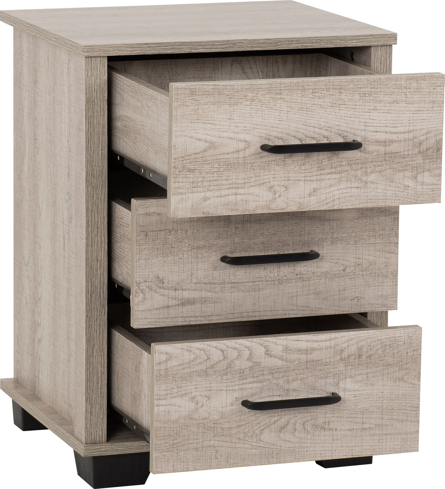 Oliver 3 Door Wardrobe Bedroom Set - Light Oak Effect