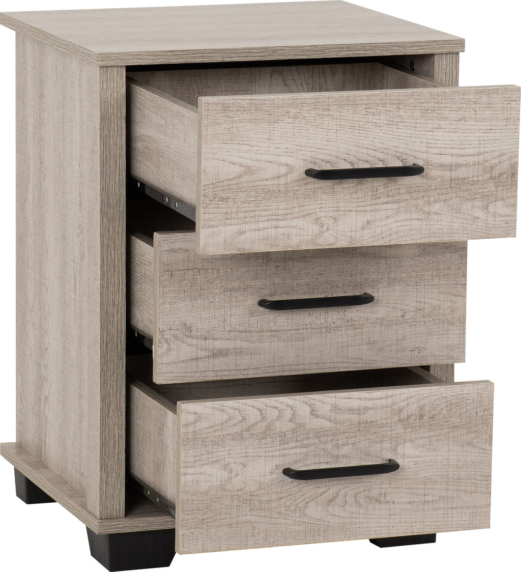 Oliver 4 Door Wardrobe Bedroom Set - Light Oak Effect