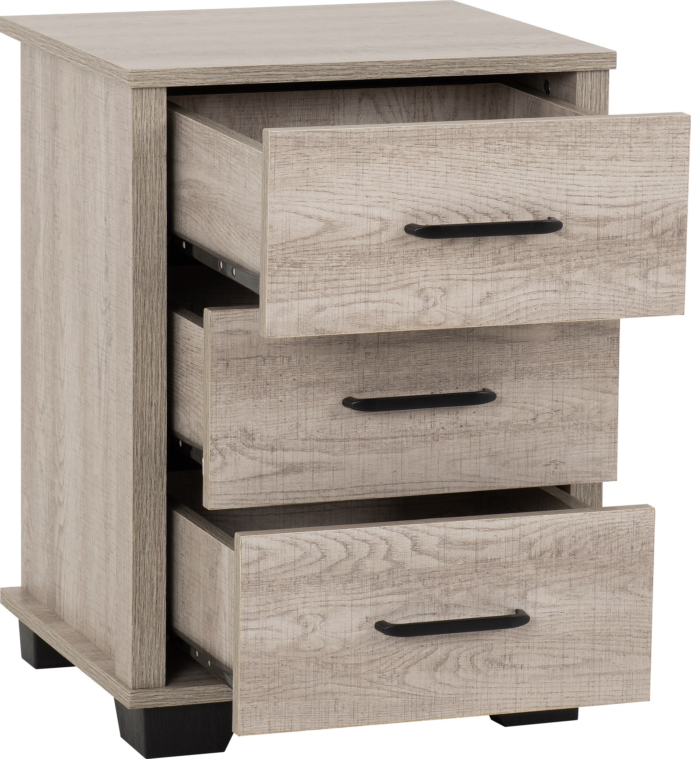 Oliver 4 Door Wardrobe Bedroom Set - Light Oak Effect