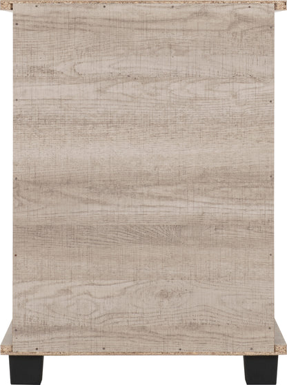 Oliver 3 Drawer Bedside - Light Oak Effect