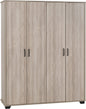 Oliver 4 Door Wardrobe Bedroom Set - Light Oak Effect