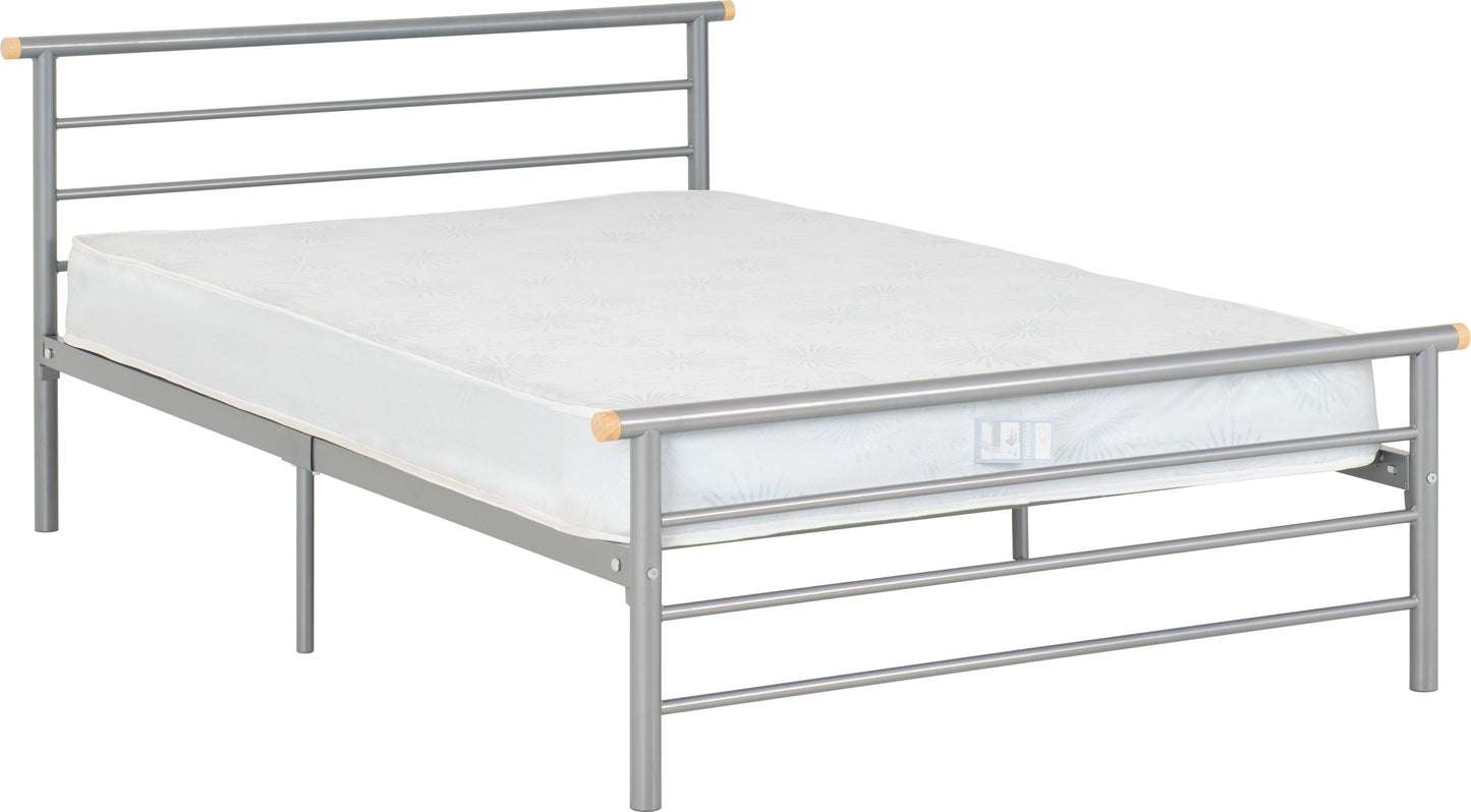 Orion 4'6" Bed - Silver