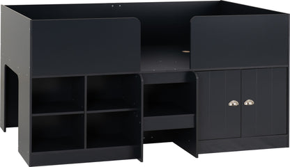 Orlando Low Sleeper Bed - Dark Grey