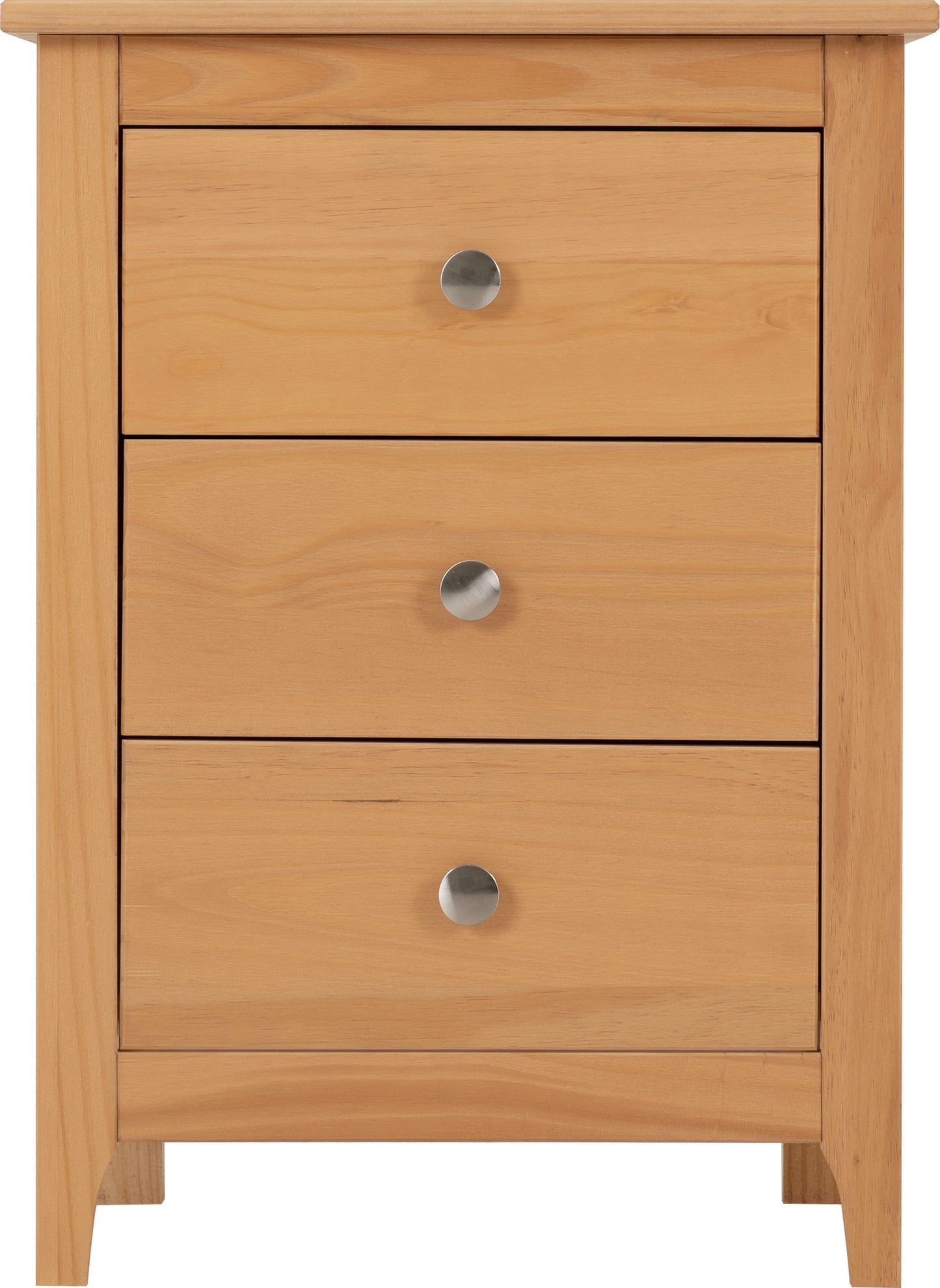 Oslo 3 Drawer Bedside - Antique Pine