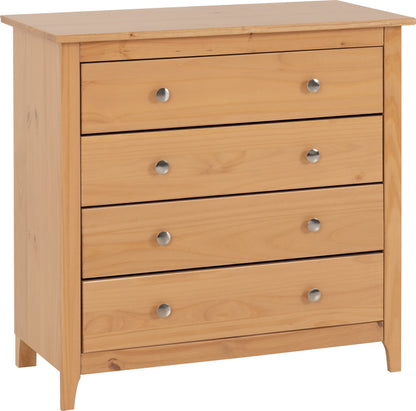Oslo 4 Drawer Chest - Antique Pine