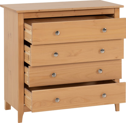 Oslo 4 Drawer Chest - Antique Pine