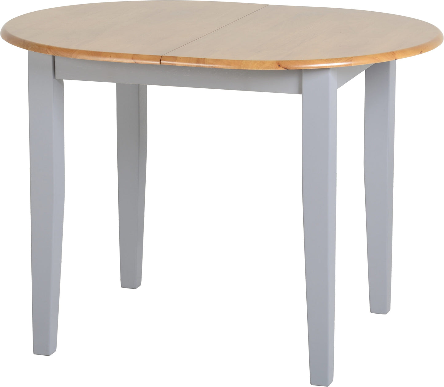 Oxford Extending Dining Set (X4 Chairs) - Grey/Natural Oak/Grey Fabric