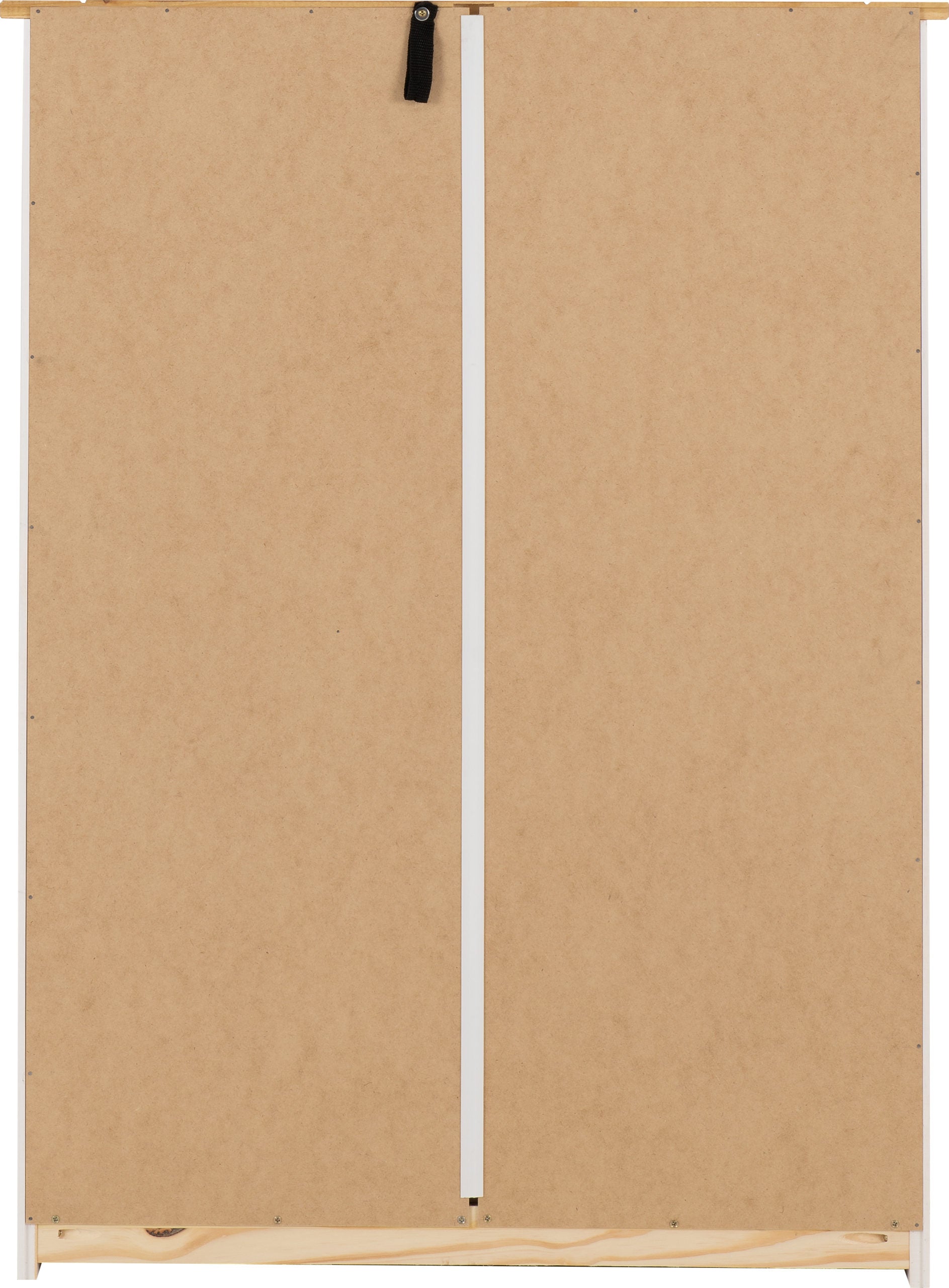 Panama 1 Drawer Bookcase - White/Natural Wax