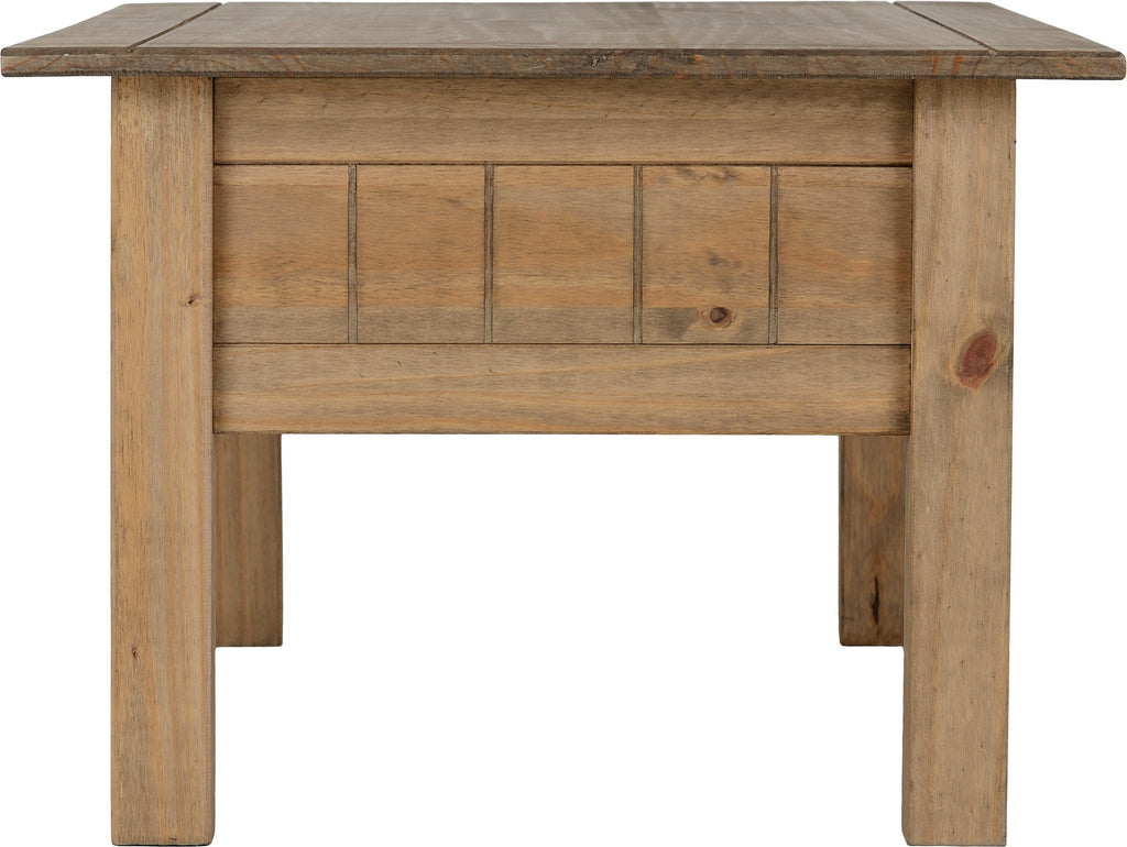 Panama 1 Drawer Coffee Table - Natural Wax