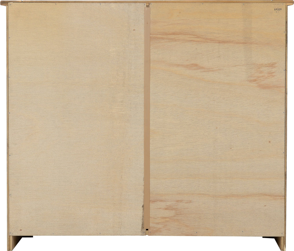 Panama 2 Door 2 Drawer Sideboard - Natural Wax