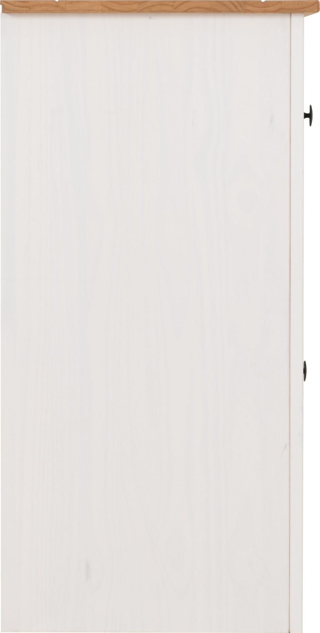 Panama 2 Door 2 Drawer Sideboard - White/Natural Wax