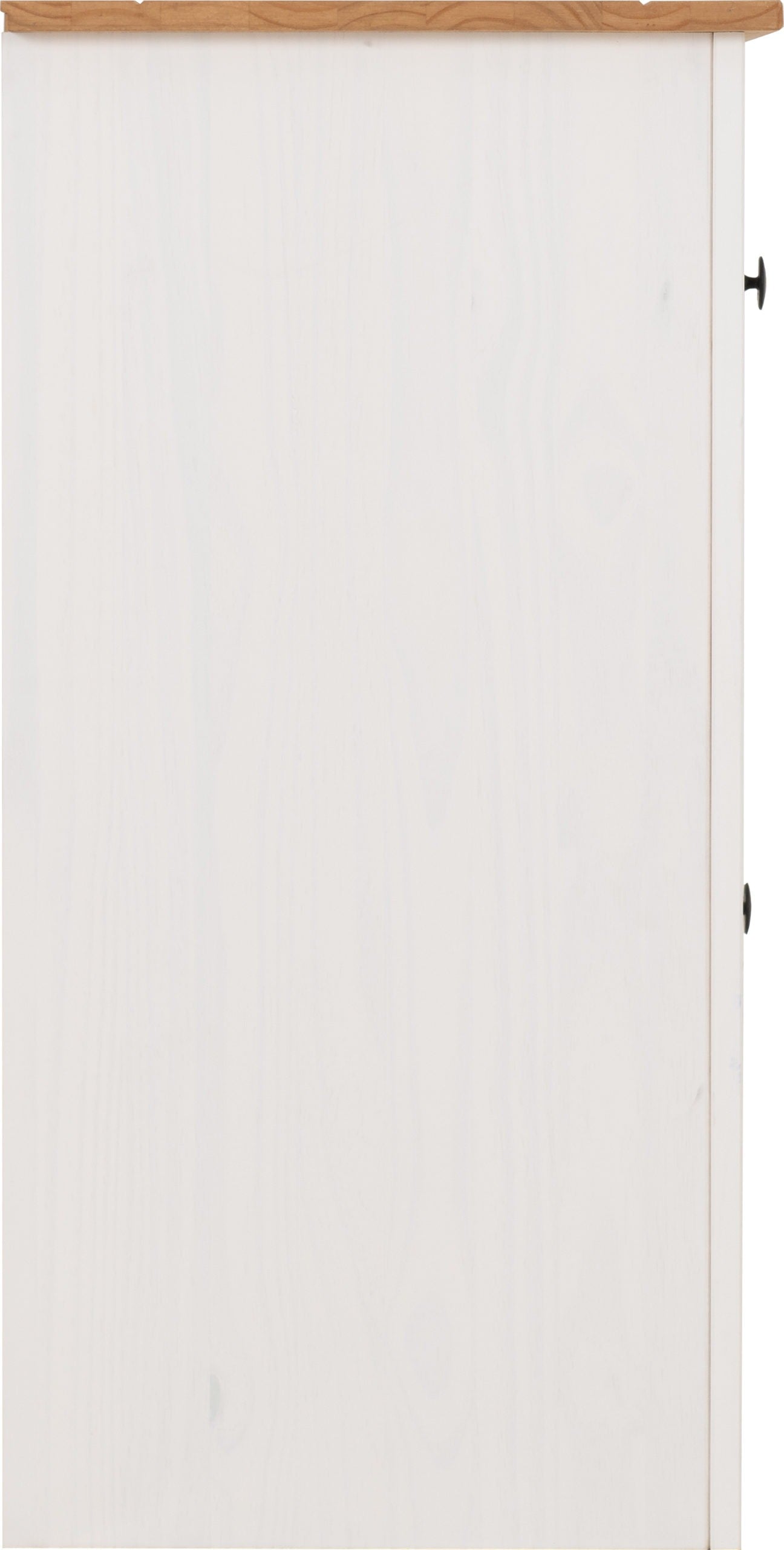 Panama 2 Door 2 Drawer Sideboard - White/Natural Wax