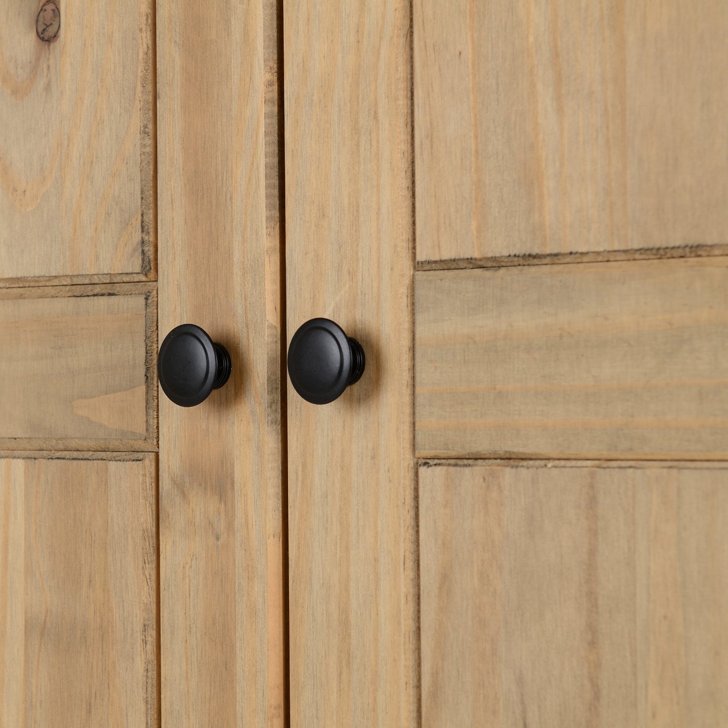 Panama 2 Door Wardrobe - Natural Wax