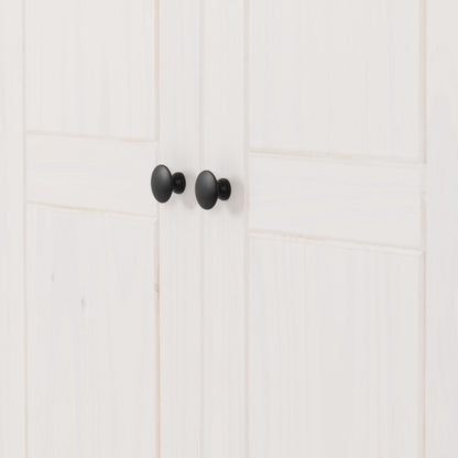 Panama 2 Door Wardrobe - White/Natural Wax