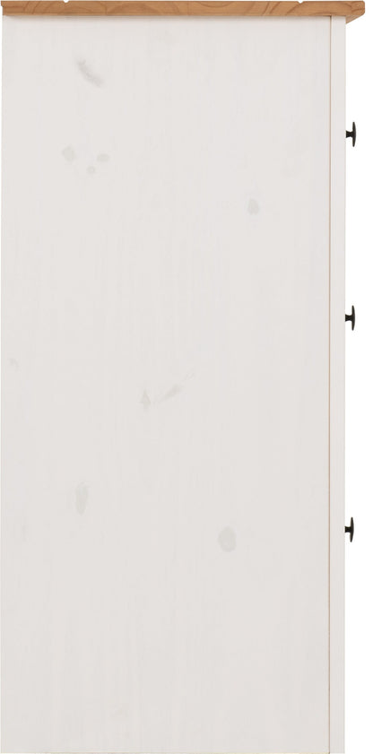 Panama 2+2 Drawer Chest - White/Natural Wax