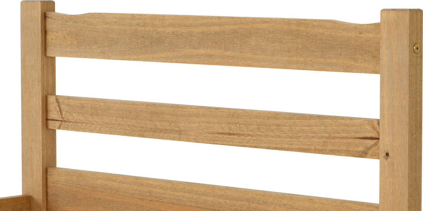 Panama 3' Bed - Natural Wax