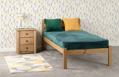 Panama 3' Bed - Natural Wax